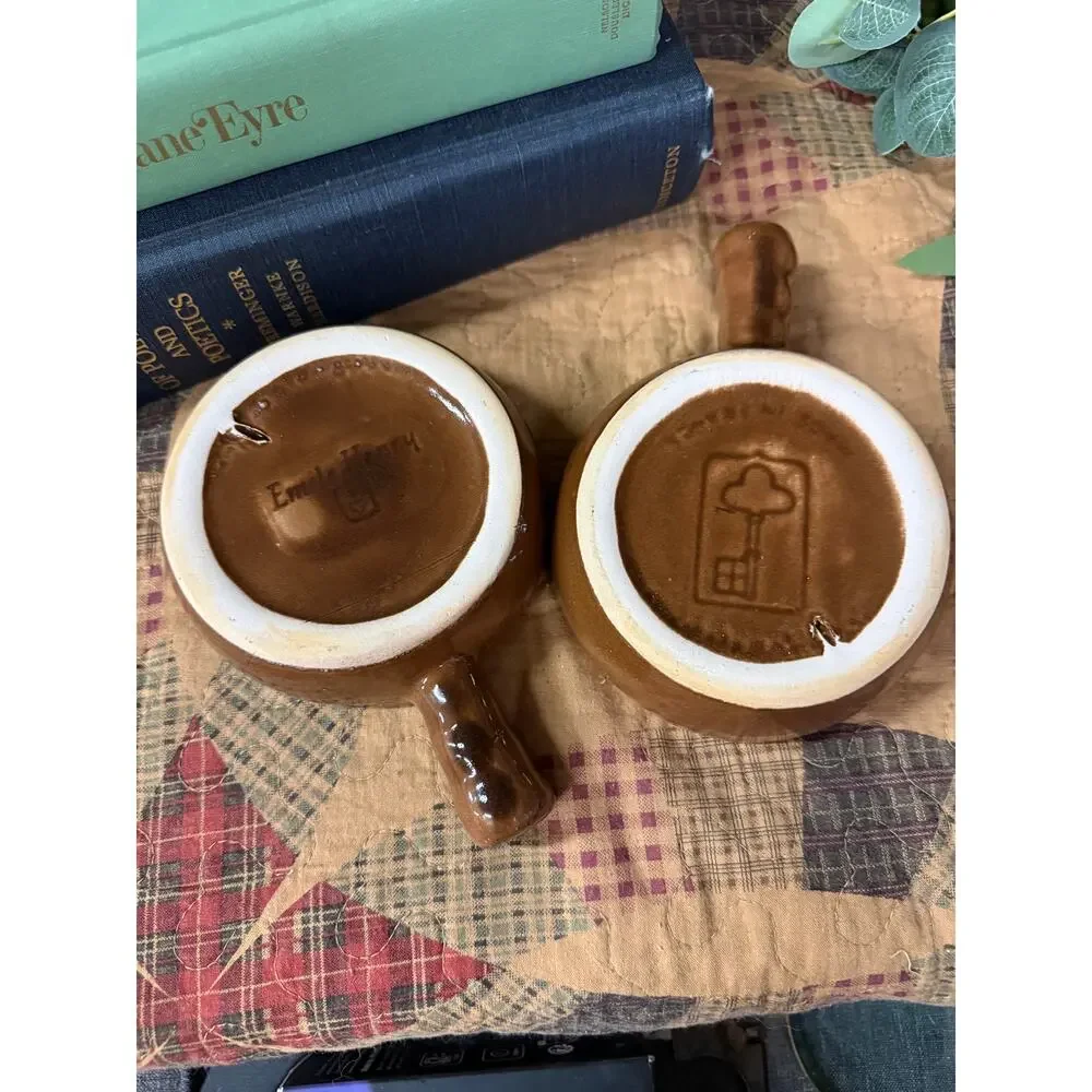 Vintage 1980s Emile Henry Ceramic Escargot (Snail) serving dishes made in France
